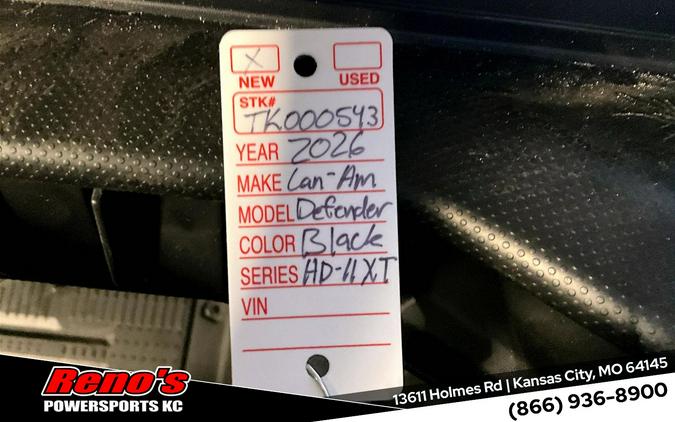 2026 Can-Am Defender MAX XT HD11