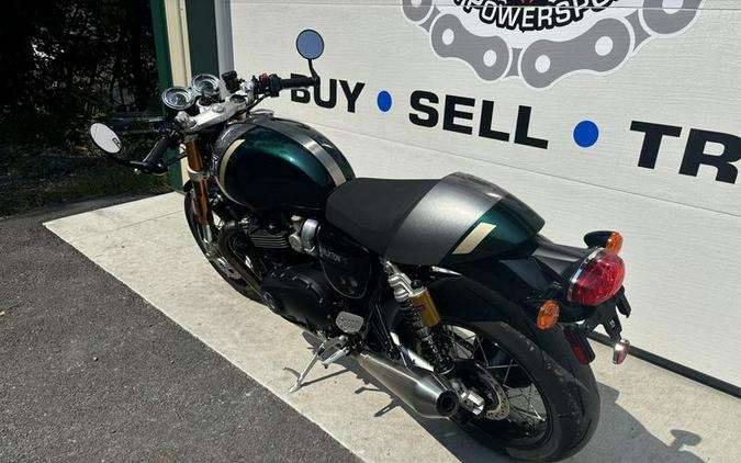 2023 Triumph Thruxton RS Competition Green / Silver Ice