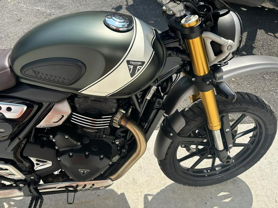 2024 Triumph Scrambler 400 X Matte Khaki Green / Fusion White