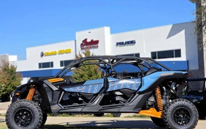 2026 Can-Am® Maverick X3 MAX RS Turbo Scandi Blue & Orange Crush