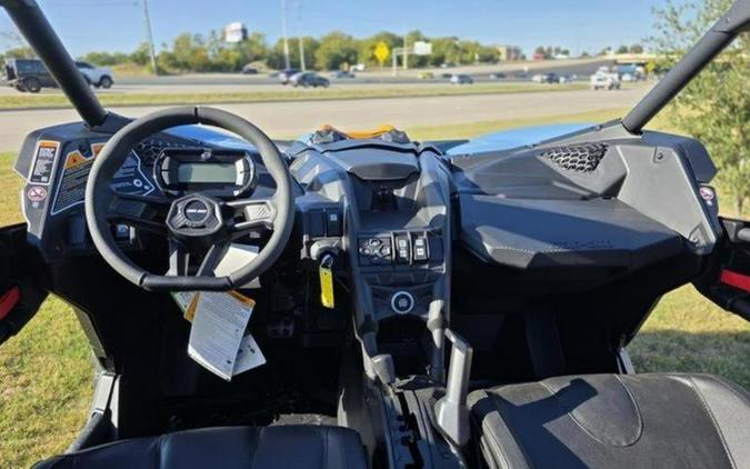 2026 Can-Am® Maverick X3 MAX RS Turbo Scandi Blue & Orange Crush