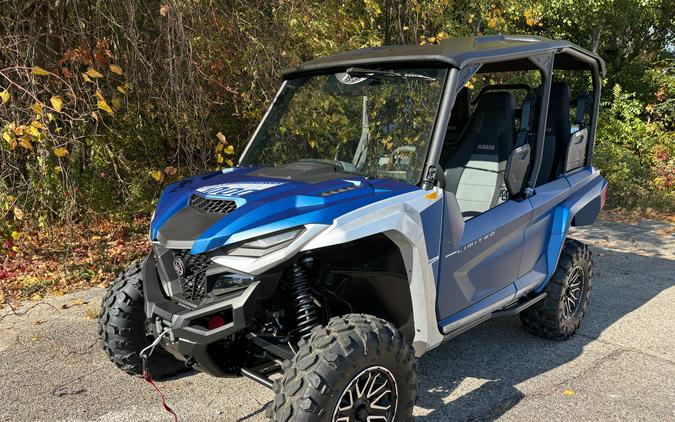2026 Yamaha Wolverine Rmax4 1000 Compact Limited Backcountry Blue / Silver Metallic