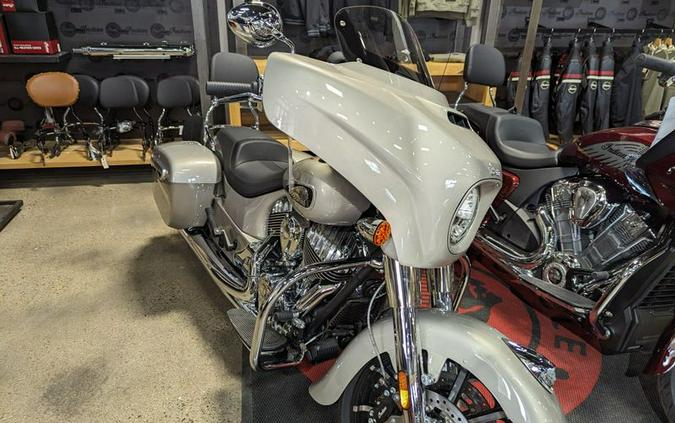 New 2023 INDIAN MOTORCYCLE CHIEFTAIN LIMITED SILVER QUARTZ METALLIC