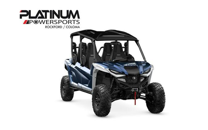 2026 Yamaha Wolverine Rmax4 1000 Limited Backcountry Blue / Silver Metallic