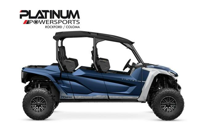 2026 Yamaha Wolverine Rmax4 1000 Limited Backcountry Blue / Silver Metallic