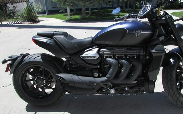 2025 Triumph Rocket 3 Storm R Satin Pacific Blue and Matte Sapp Storm R Sapphire BlackGranite