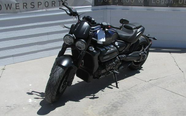 2025 Triumph Rocket 3 Storm R Satin Pacific Blue and Matte Sapp Storm R Sapphire BlackGranite