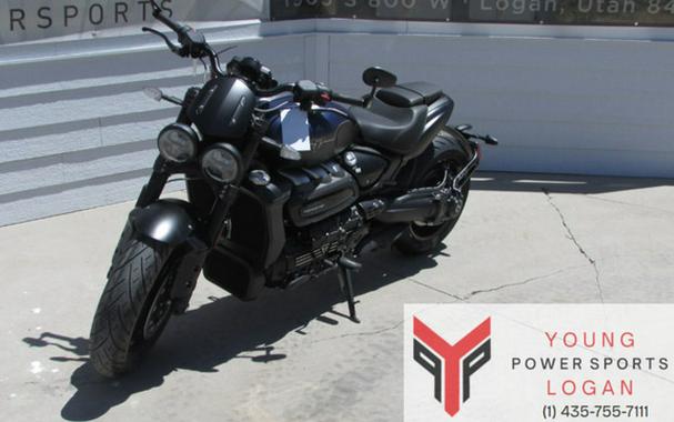 2025 Triumph Rocket 3 Storm R Satin Pacific Blue and Matte Sapp Storm R Sapphire BlackGranite