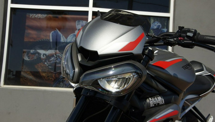 2022 Triumph Street Triple R Low Matte Silver Ice