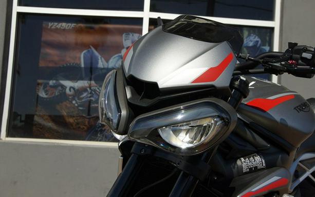 2022 Triumph Street Triple R Low Matte Silver Ice