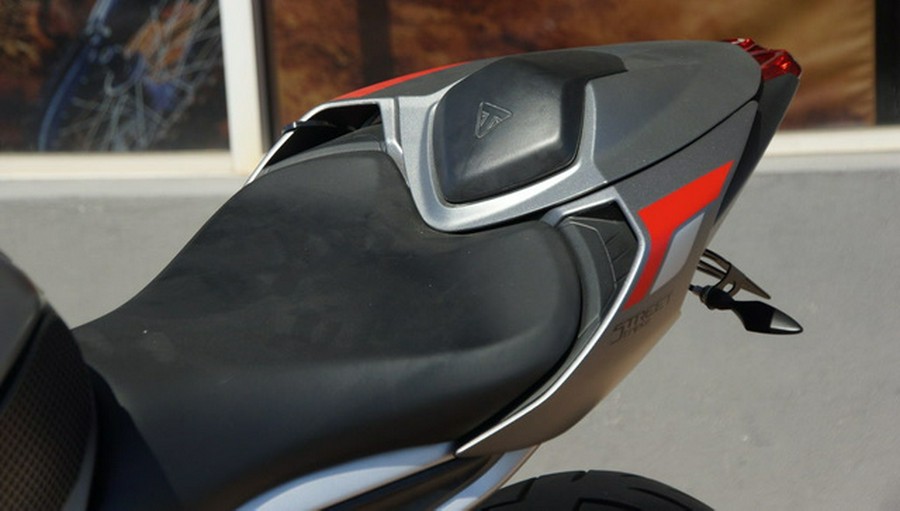 2022 Triumph Street Triple R Low Matte Silver Ice