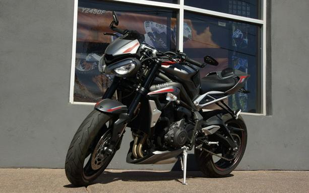 2022 Triumph Street Triple R Low Matte Silver Ice