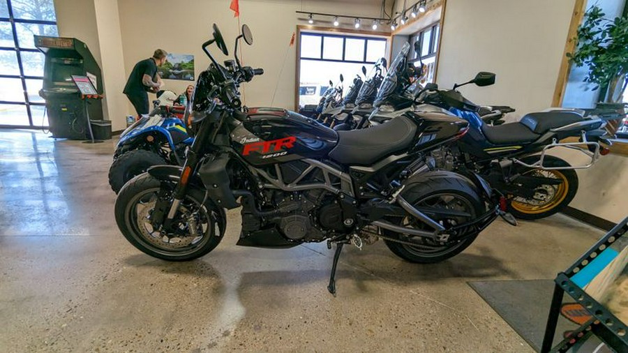 New 2023 INDIAN MOTORCYCLE FTR SPORT BLACK METALLIC