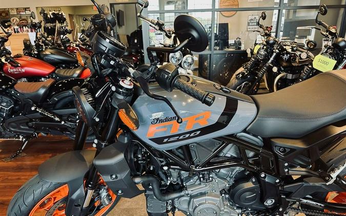 2023 Indian Motorcycle® FTR Stealth Gray/Orange Burst