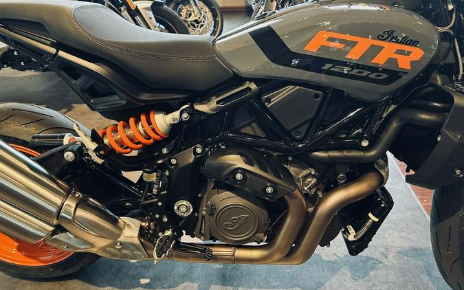 2023 Indian Motorcycle® FTR Stealth Gray/Orange Burst