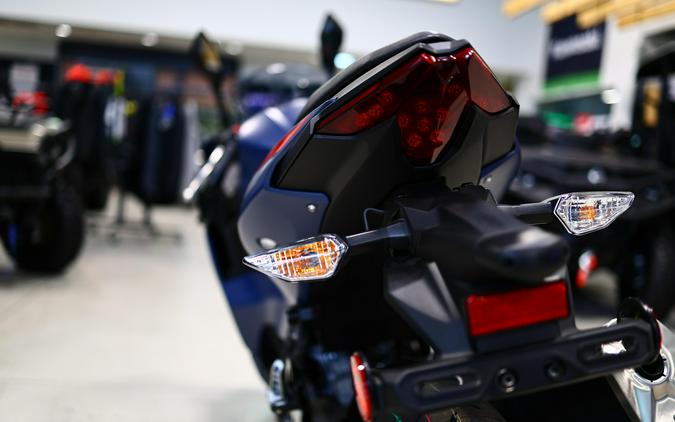 2026 Kawasaki Ninja 500 ABS Metallic Matte Twilight BlueCandy Persimmon Red