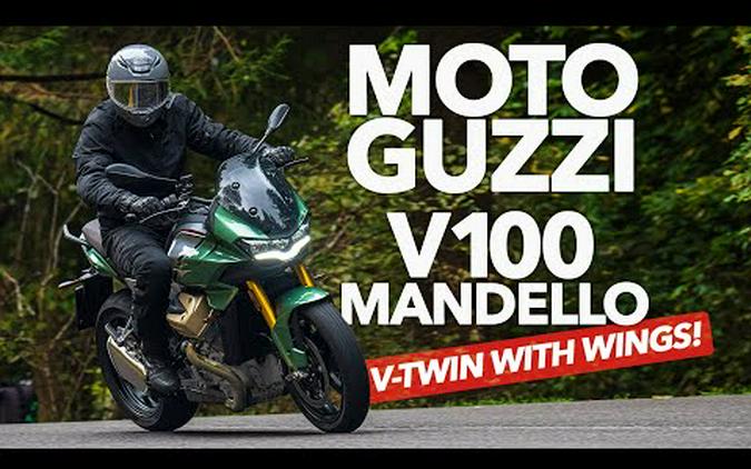 2023 Moto Guzzi V-100 Mandello Review | New V-Twin with wings!