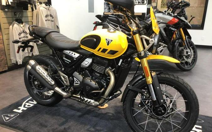 2026 Triumph Scrambler 400 XC Racing Yellow