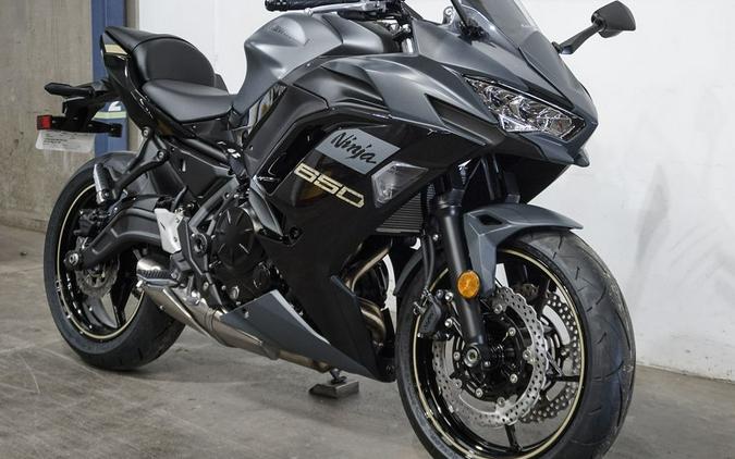 2024 Kawasaki Ninja® 650 Metallic Matte Dark Gray/Metallic Spark Black