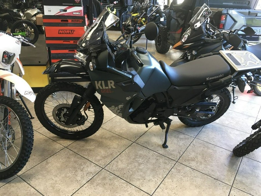 2025 Kawasaki KLR®650 S Metallic Matte Old School Green ABS