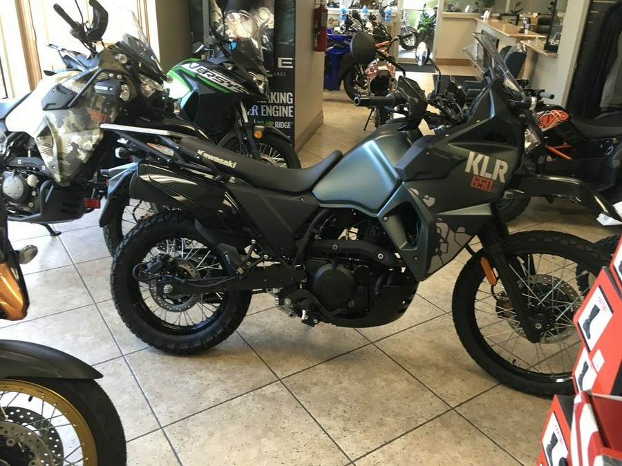 2025 Kawasaki KLR®650 S Metallic Matte Old School Green ABS