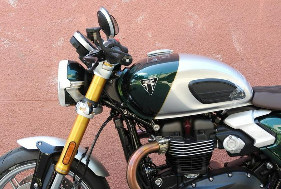 2027 Triumph Speed Twin 1200 Cafe Racer Aluminum/Competition Green