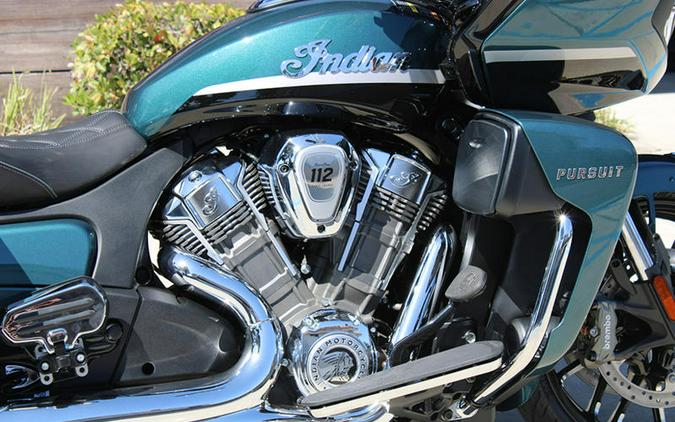 2026 Indian Motorcycle® Pursuit® Limited 112 w/PowerBand Audio Cascade Green with Black Metallic