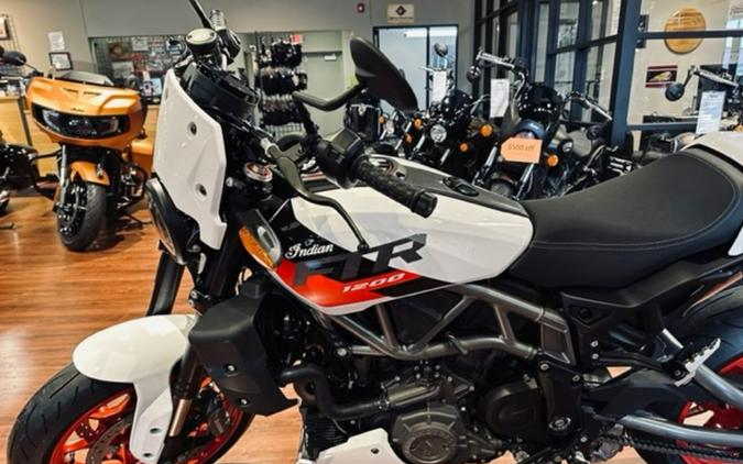 2023 Indian Motorcycle® FTR Sport White Lightning/Indy Red