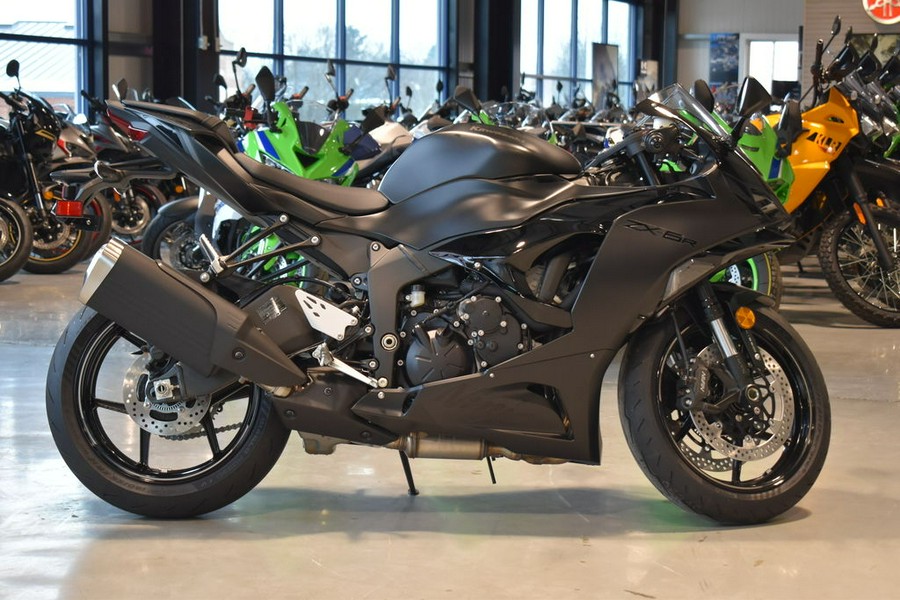 2024 Kawasaki Ninja® ZX™-6R ABS Metallic Flat Spark Black/Ebony