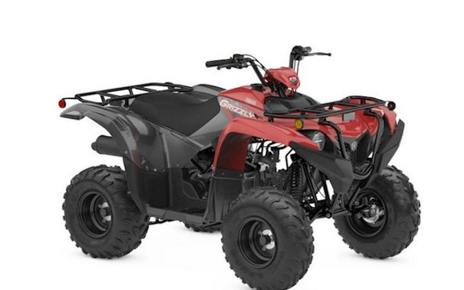 2025 Yamaha GRIZZLY 110 Grey Metallic/Red - YA2785
