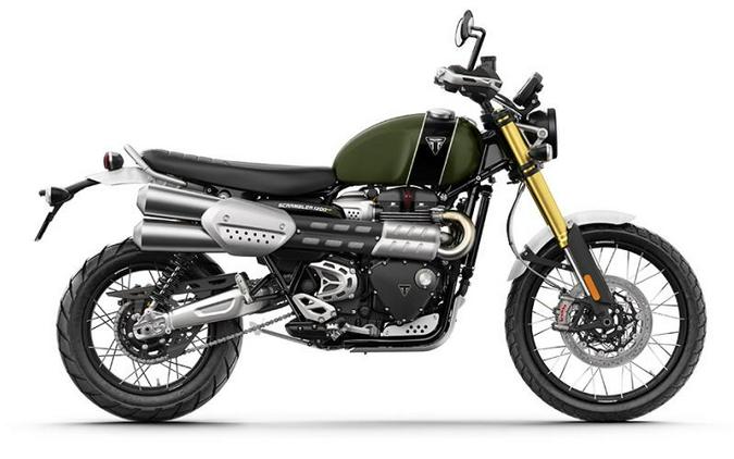 2023 Triumph Scrambler 1200 XE Matte Khaki Green Matte Jet Black