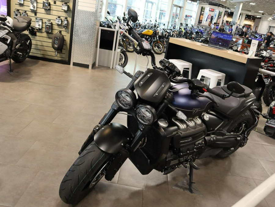 2025 Triumph Rocket 3 Storm R Satin Pacific Blue and Matte Sapphire Black