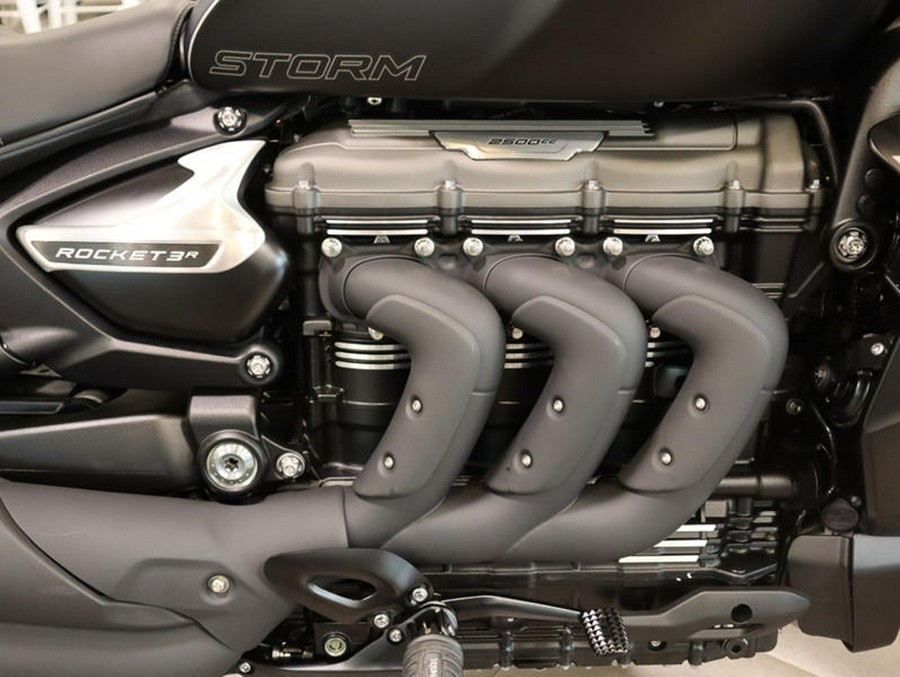 2025 Triumph Rocket 3 Storm R Satin Pacific Blue and Matte Sapphire Black