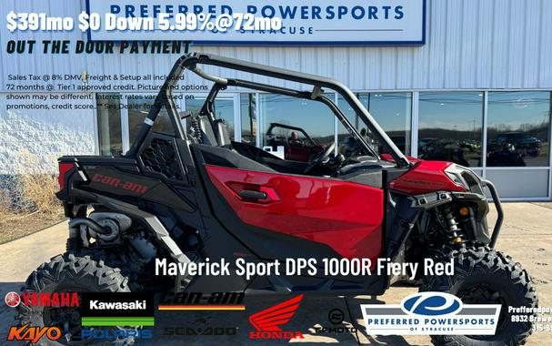 2024 Can-Am Maverick Sport DPS 1000R Fiery Red