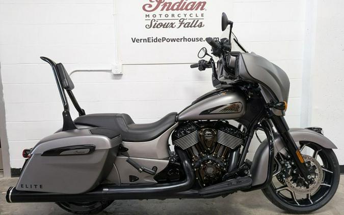 2022 Indian Chieftain Elite Heavy Metal Smoke With Polished B