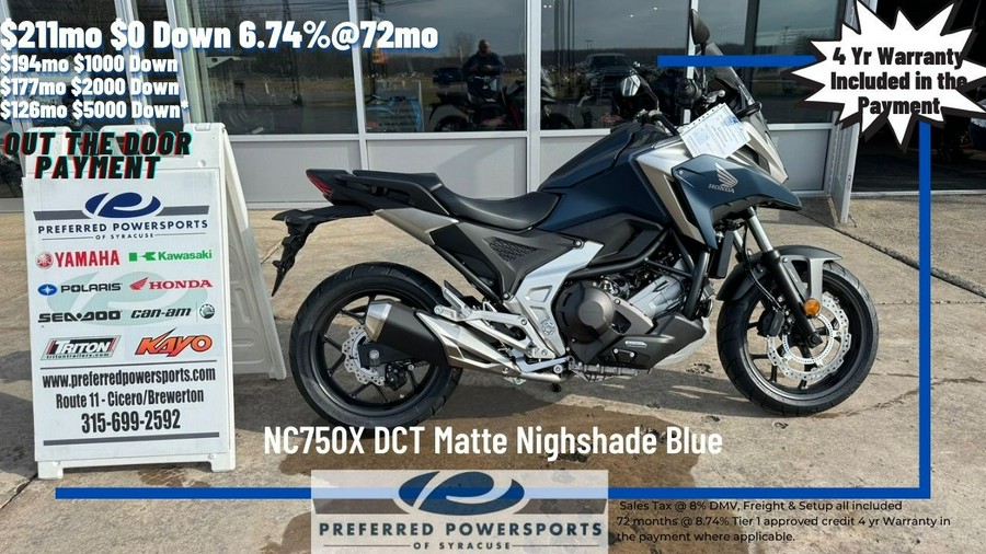 2024 Honda NC750X DCT Matte Nighshade Blue