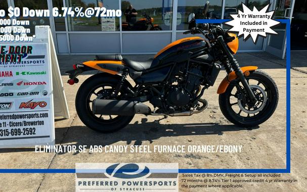 2024 Kawasaki Eliminator SE ABS Candy Steel Furnace Orange/Ebony