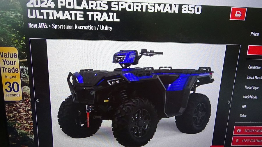 2024 Polaris Sportsman 850 Ultimate Trail