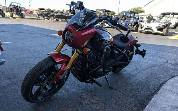 New 2025 INDIAN MOTORCYCLE 101 SCOUT MRN MTLC WGRFX TEC 49ST BASE