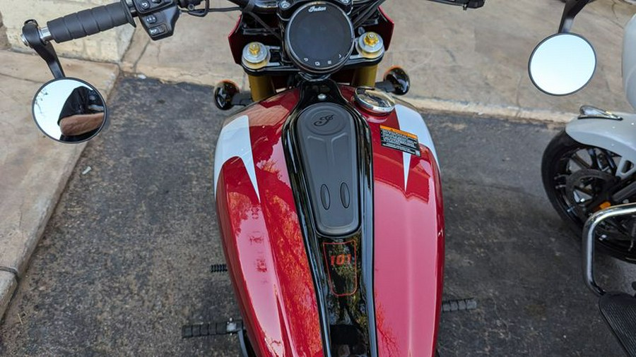 New 2025 INDIAN MOTORCYCLE 101 SCOUT MRN MTLC WGRFX TEC 49ST BASE