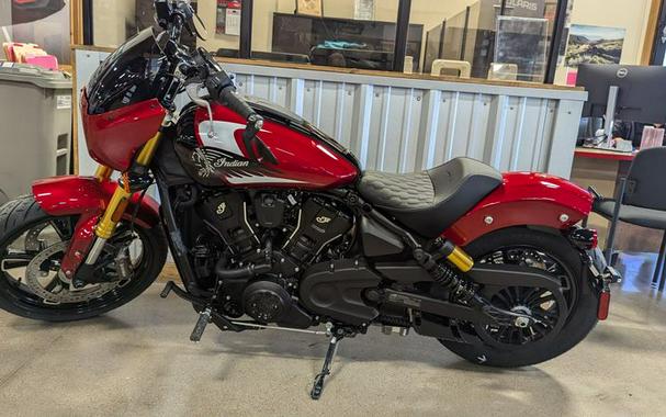 New 2025 INDIAN MOTORCYCLE 101 SCOUT MRN MTLC WGRFX TEC 49ST BASE