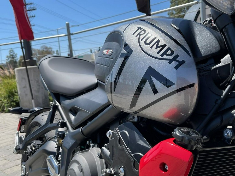 2023 Triumph Trident 660 Silver Ice Diablo Red