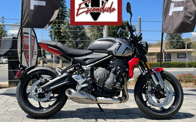 2023 Triumph Trident 660 Silver Ice Diablo Red