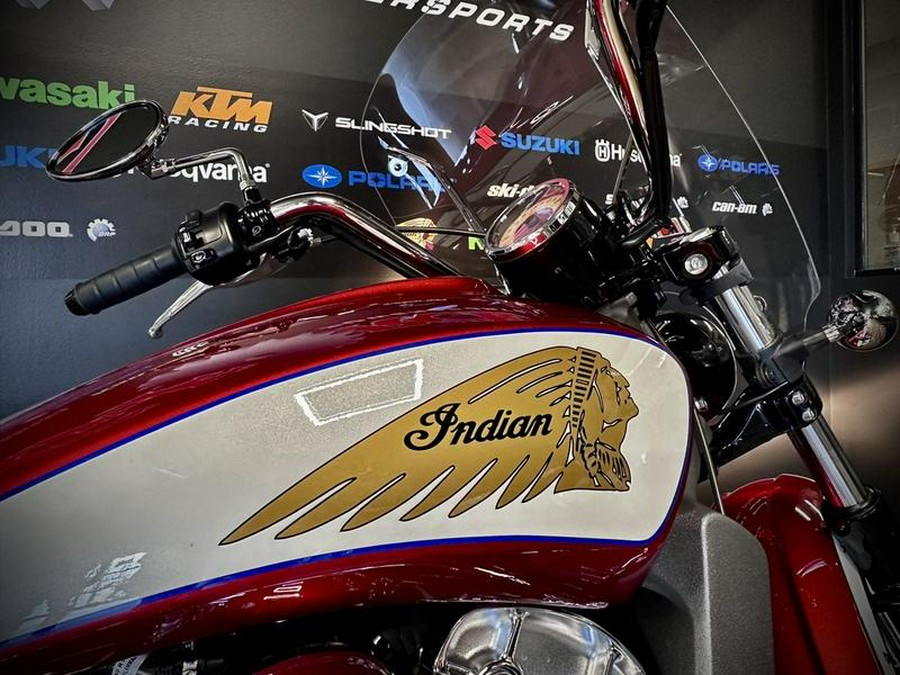 2019 Indian Motorcycle® Scout® Icon Series Ruby Metallic over White