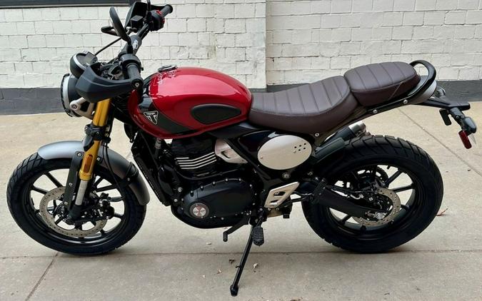 2024 Triumph Scrambler 400 X Carnival Red / Phantom Black