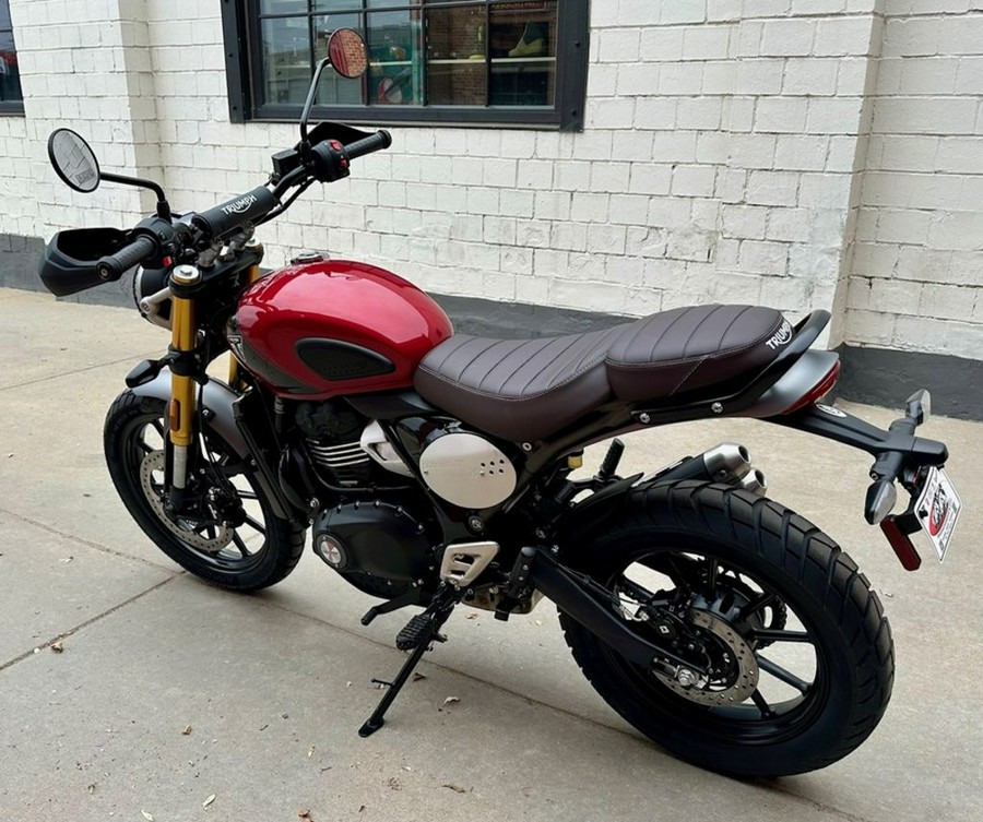 2024 Triumph Scrambler 400 X Carnival Red / Phantom Black