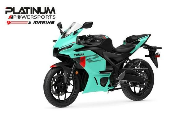 2026 Yamaha YZF-R3 ABS Miami Mint Green / Matte Stealth Black