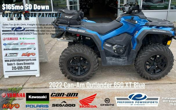 2022 Can-Am Outlander 650 XT Blue