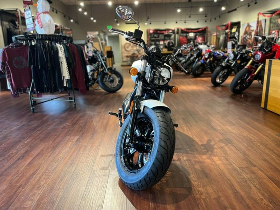 2025 Indian Scout Sixty Bobber Limited Ghost White Metallic S