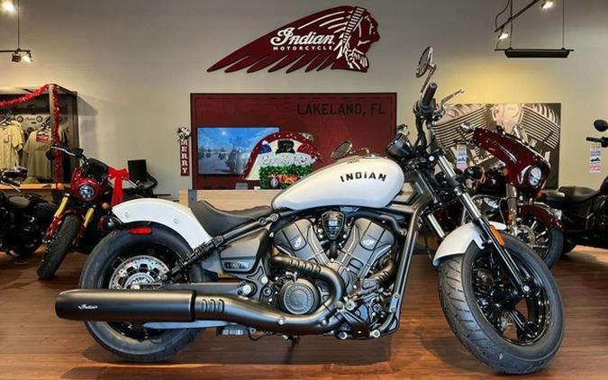 2025 Indian Scout Sixty Bobber Limited Ghost White Metallic S